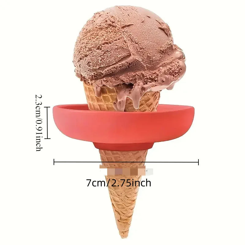Silicone Popsicle Holders – No-Drip Ice Cream Cone Catchers