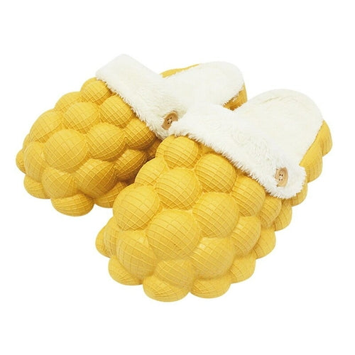 Non-slip Warm Cotton Bubble Slides for Home | Holiday Gifts | Mom Essentials