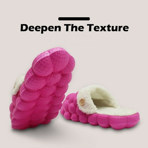 Non-slip Warm Cotton Bubble Slides for Home | Holiday Gifts | Mom Essentials