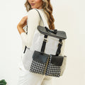 Houndstooth Diaper Backpack | Mom Essentials
