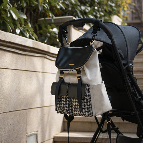 Houndstooth Diaper Backpack | Mom Essentials
